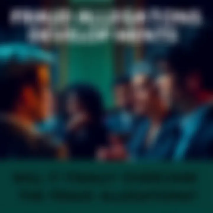 A tense courtroom scene with people discussing fraud allegations, showing expressions of concern and determination.