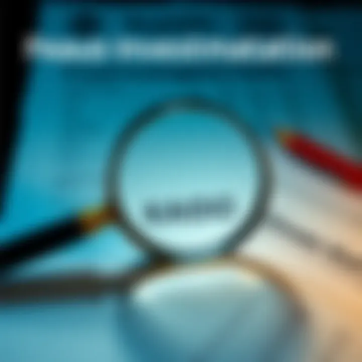A magnifying glass over financial documents representing a fraud investigation related to Kaido