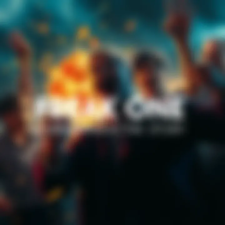 A scene depicting an unexpected event in a thrilling narrative, showcasing characters in a moment of shock and excitement.