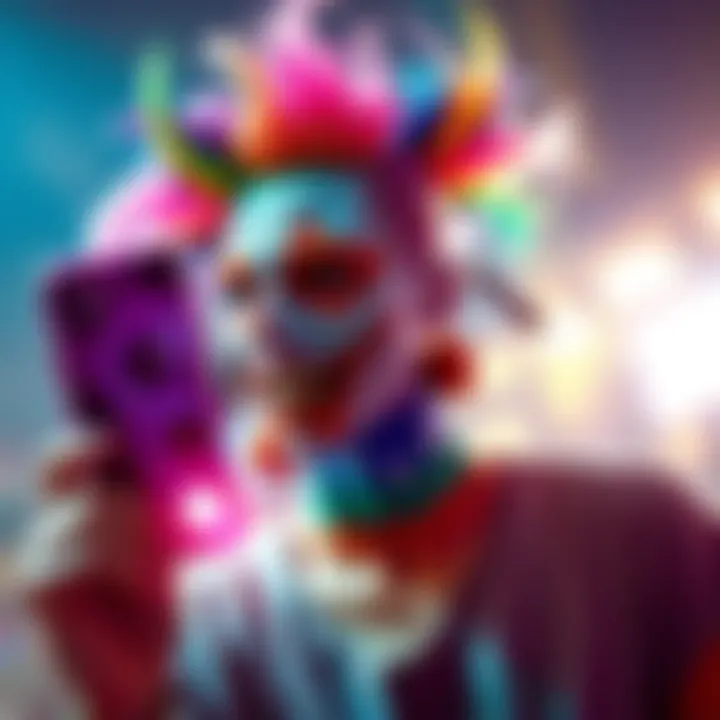 Freaky Hisoka Artwork A vibrant portrayal of Freaky Hisoka, showcasing colorful and dynamic features that highlight the artist's creativity.