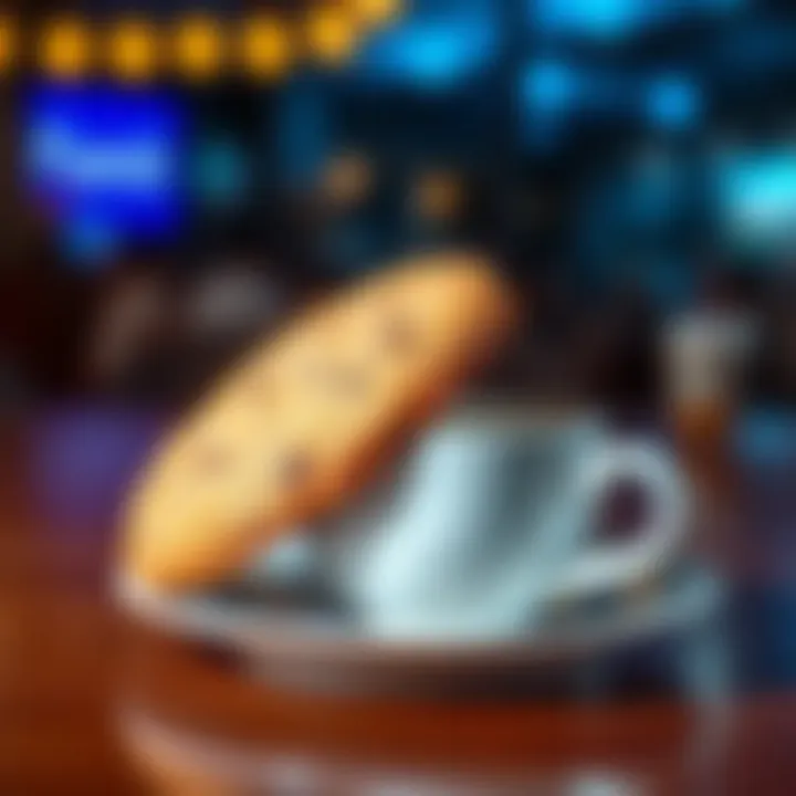 A delicious cookie from Fresh Fumo Friday, ready to be enjoyed with a cup of coffee.