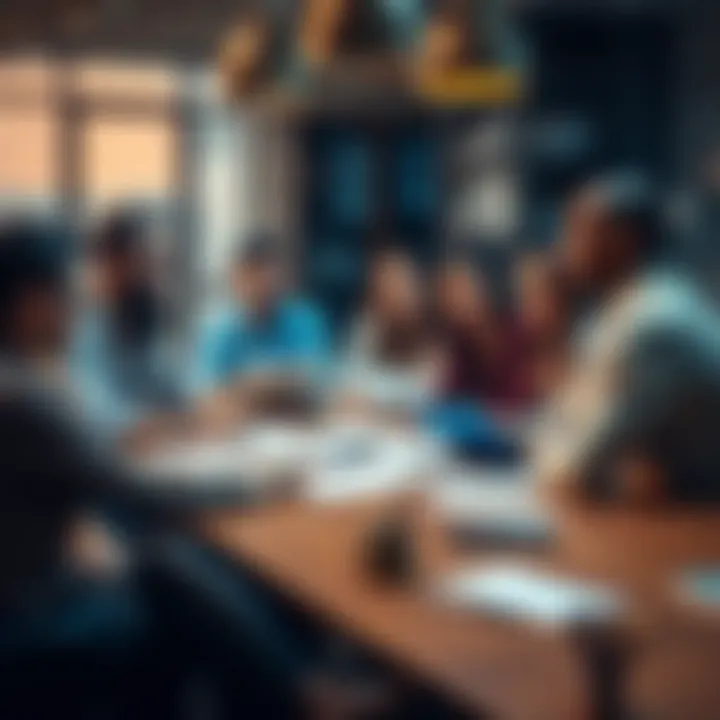 Fresh Ideas and Opportunities A group of diverse people brainstorming around a table with notepads and laptops, discussing new business trends and opportunities for 2026.