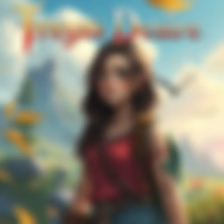 A new version of Freya's Desire Chapter 1 with enhanced characters and story arcs, featuring Freya in a vibrant landscape, looking curious and adventurous.