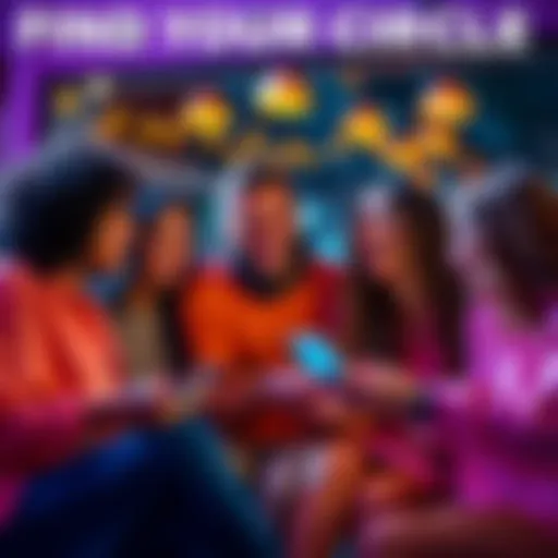 A group of friends laughing together while sharing memes on their phones, enjoying life and friendship.