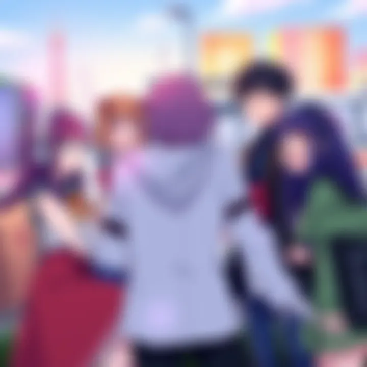 A vibrant illustration featuring popular Tokyo Revengers characters together, symbolizing friendship and camaraderie, with a city backdrop.