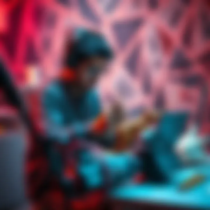 An artist working on a detailed Frieren model using pngtuber+, focusing on the creative process.