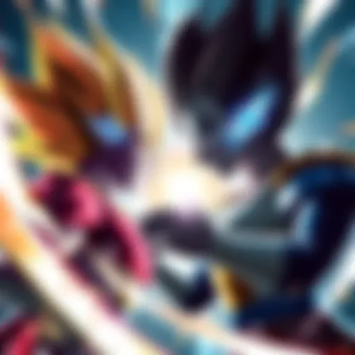Frieza and Vegeta facing off in an intense battle, with time manipulation effects in the background