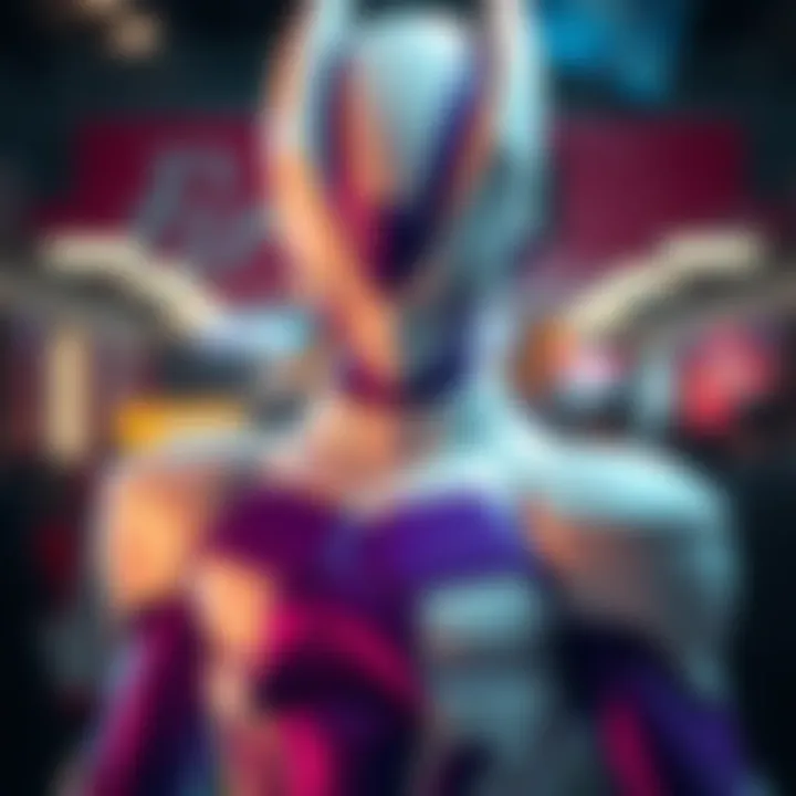Frieza v2 Cosplay Showcase Person wearing a detailed Frieza v2 costume with purple and white colors