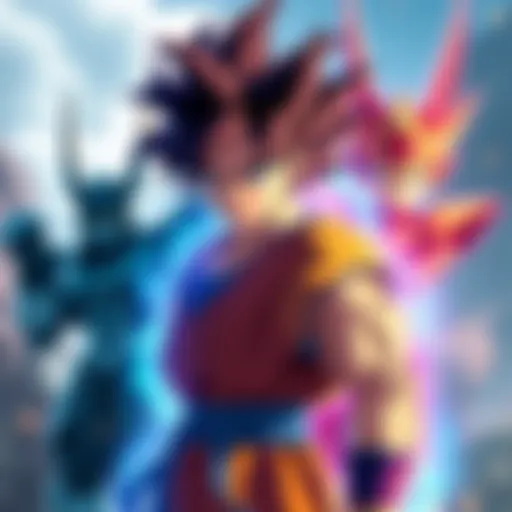 Frontier Goku Launch Frontier Goku character with vibrant colors and dynamic pose, ready for release with Alt Arts and Godku EZA in the background.