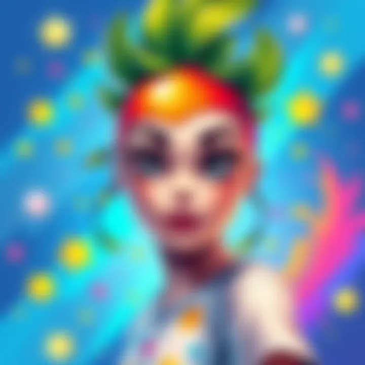 Froot showcases her new drawing filled with vibrant colors and creative designs