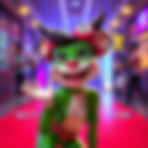 Froppy in a playful pose, showcasing her fun personality with a cheerful expression