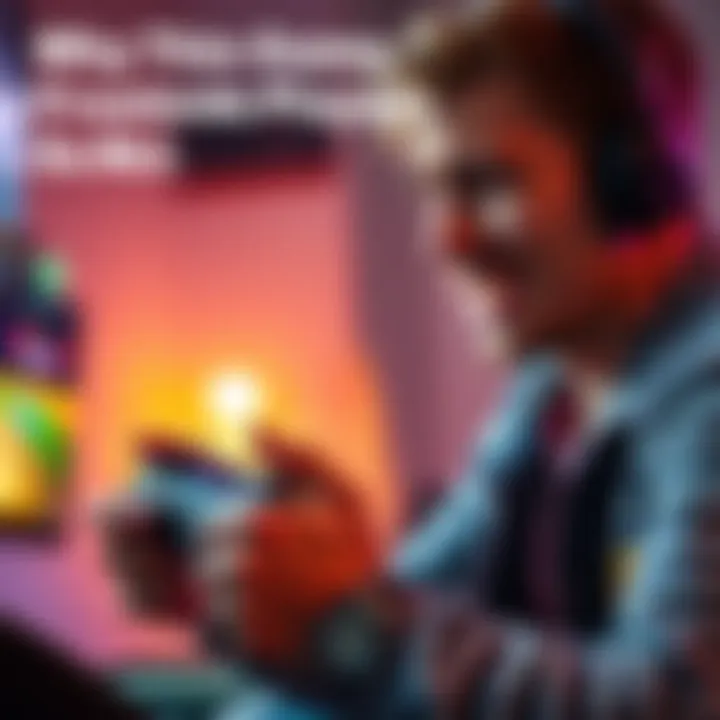 A player showing frustration while playing a challenging video game, with a game controller in hand and an intense expression on their face.