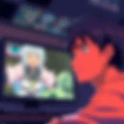 Frustrated anime fan A person frowning while watching an anime show, with a character's image shown on the screen that they dislike, symbolizing the struggle fans face with certain characters.