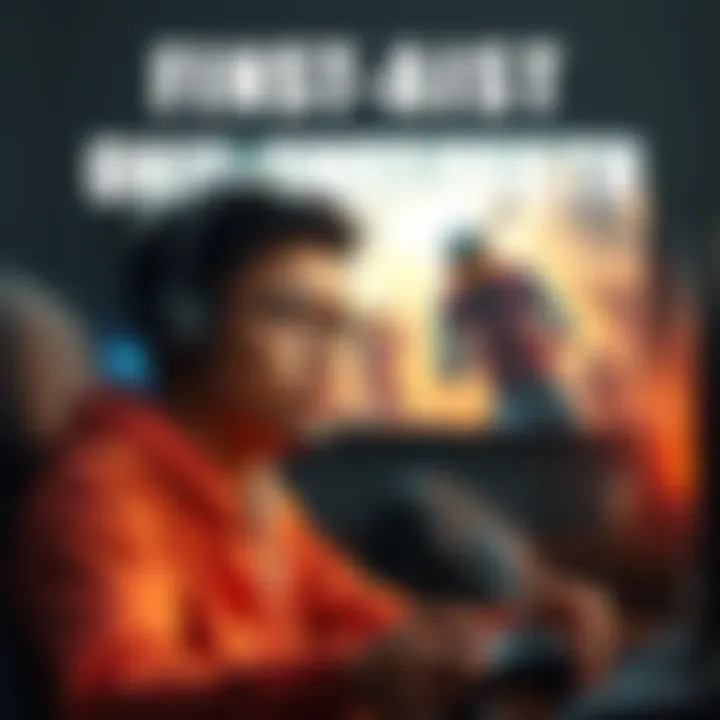 A gamer looks frustrated while playing a video game, showing a sudden one-shot death on the screen.