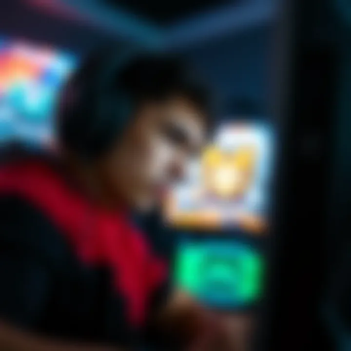 A gamer showing frustration while staring at a computer screen, highlighting unexpected game mechanics