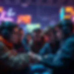 Group of gamers looking frustrated while discussing the new game mode