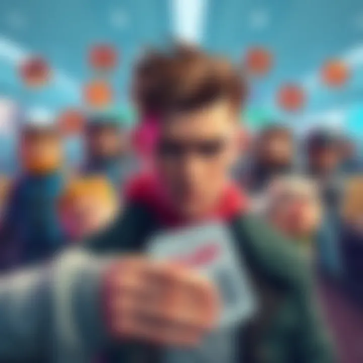 A player looking disappointed while holding a free ticket, surrounded by character icons showing failed attempts.
