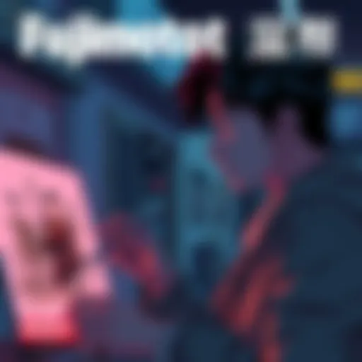 Artist Fujimoto looking thoughtfully at his sketches, reflecting on his relationship with fans and their expectations