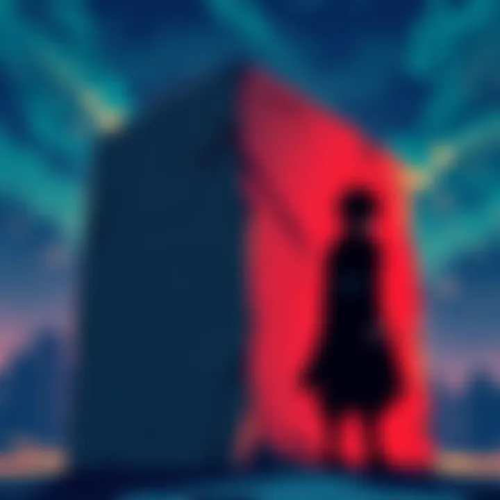 Fujimoto's Chapter Tease A close-up of a prominent stone block with Yoru's silhouette in the background, hinting at a twist in the story.