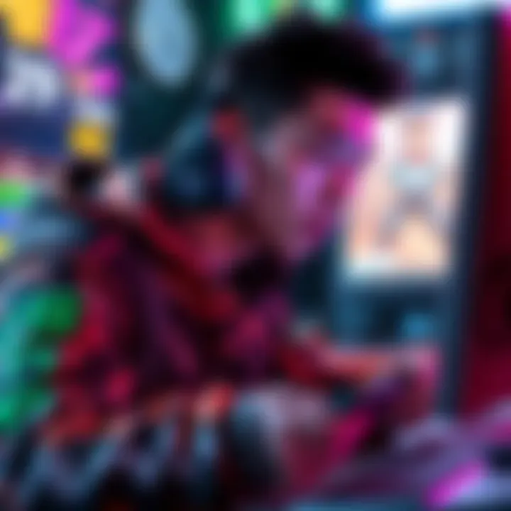 Fujimoto intensely focused on a video game screen, showcasing his gaming skills and experiences