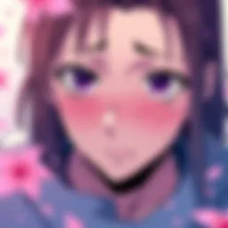 A scene showing a character with tear-filled eyes, reflecting deep sadness and emotional pain, surrounded by soft colors to enhance the mood.