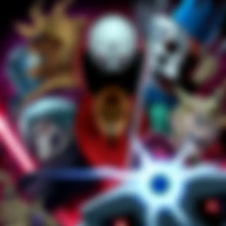 A collage of the most notorious villains from Fullmetal Alchemist, featuring their distinct designs and expressions.