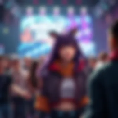 Fumo engaging with fans while promoting her new game on the main stage at AGDQ 2026