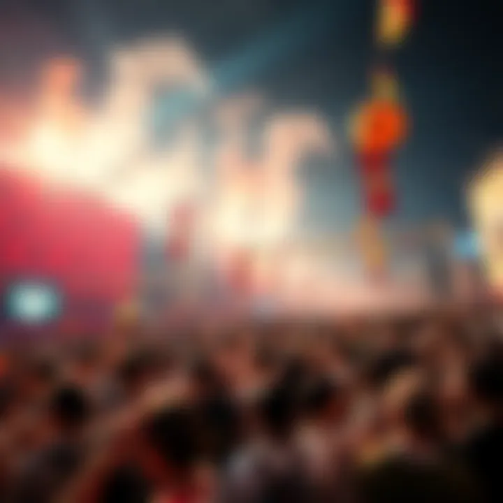 A lively gathering of fans at a Fumo event, celebrating their shared passion with banners and decorations.