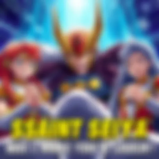 A funny meme featuring characters from Saint Seiya reacting humorously to a classic scene from the series.