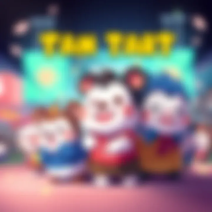 Humorous fan art featuring TsumTsum from Haikyuu, highlighting teamwork and character strengths.