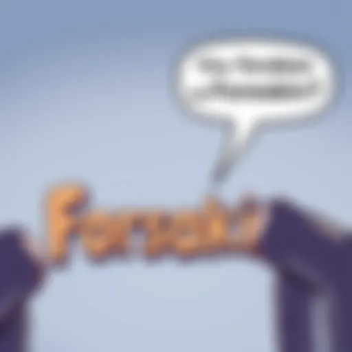 A cartoon showing a confused character looking at the words 'forsaken' and 'foreskin' with a speech bubble expressing humor about the mix-up