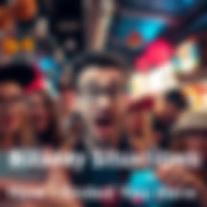 A person in a humorous situation, looking surprised and confused, surrounded by quirky objects and friends, capturing the chaos of a bizarre event