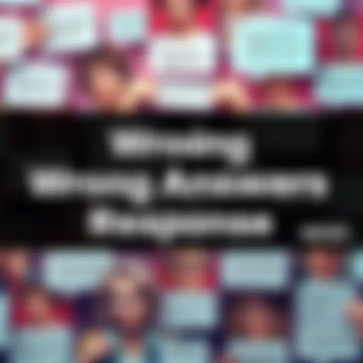 A collage of humorous responses to quiz questions, featuring absurd and creative answers by people on social media.