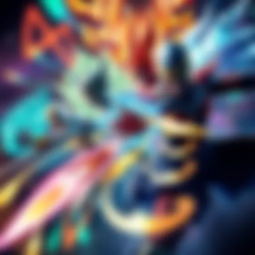 A team of fusion characters fighting together, showing their combined powers and energy flow, with a focus on their determined expressions that reflect their awareness, even while merged during battle...