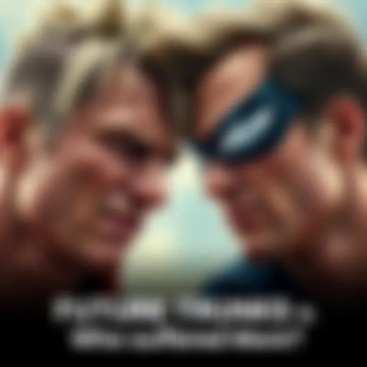 Future Trunks and Peter Parker face each other, showing determination and pain in their expressions.