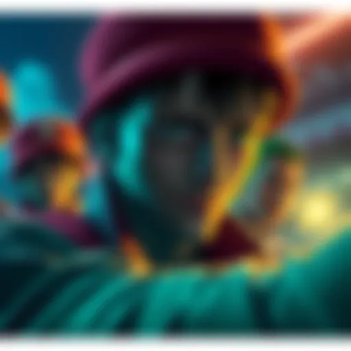 Gaban is focused, detecting Shamrock and Gunko hiding nearby while Usopp remains undetected in the background.
