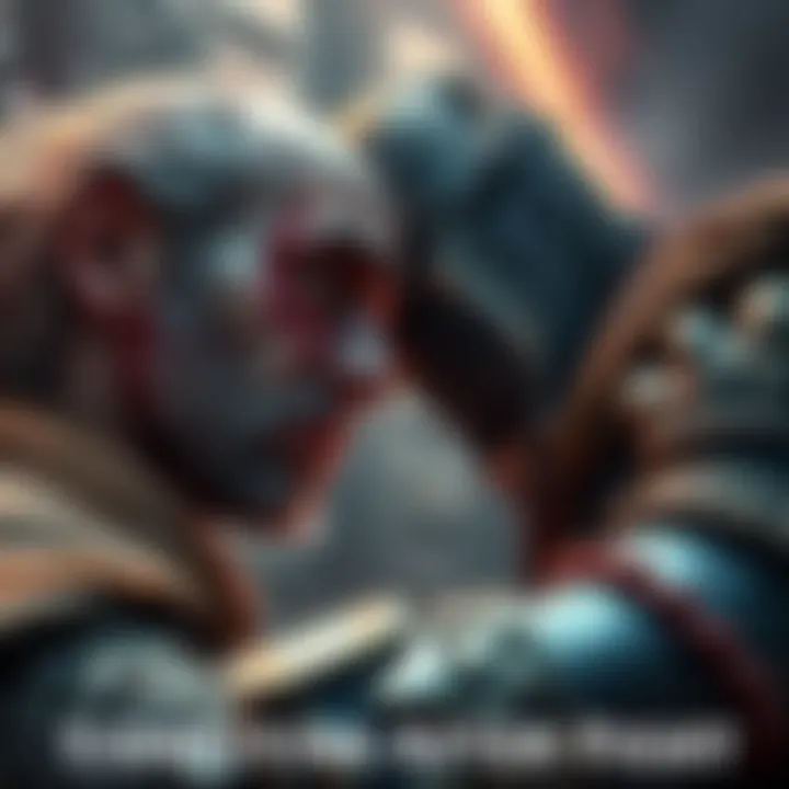 Gaban and Shanks showing signs of injury and fatigue after battling Harald