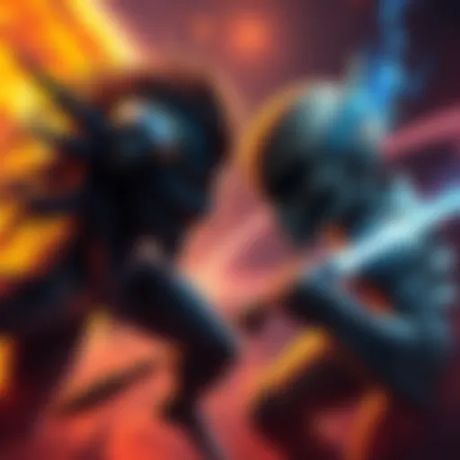 Gaban and Saturn facing off in an intense battle scene, showcasing their strengths and weaknesses