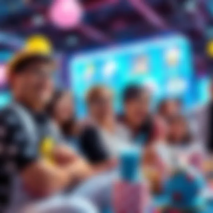 Players laughing and enjoying the humorous April Fool's update in a gacha game setting.