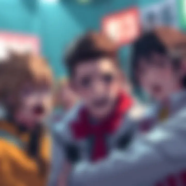 Gachiakuta characters displaying various emotions like frustration and determination after consecutive game losses