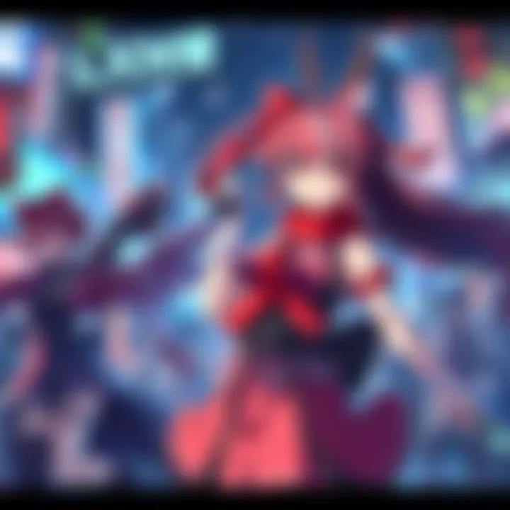 Various game characters dressed as Hakurei Reimu, showcasing their abilities and mishaps in a vibrant gaming scene.