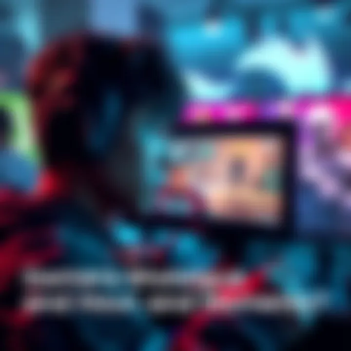 A player looking at a screen with a surprised expression, showing a small character speaking in a video game