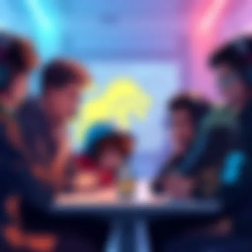 Gamers discussing their favorite characters and criticizing the animations of the April Fools unit