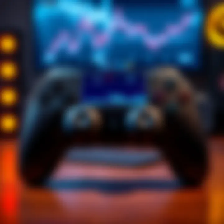 A gaming controller displaying player stats and metrics related to Average Cod GNG