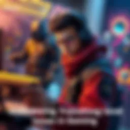 A gamer adjusting character looks and gear in a virtual environment, showcasing different outfits and styles.