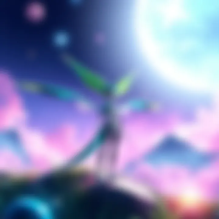Gardevoir in PokeToon Gardevoir stands in a vibrant landscape, surrounded by magical energy, ready for an adventure in PokeToon.