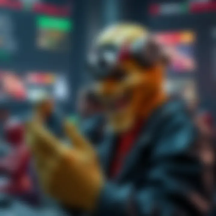 Fans sharing theories about Garlic Man's role as a villain, with discussions on forums in the background.