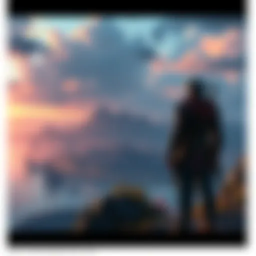 Garling stands on a scenic family island, contemplating the God Valley event, with hints of Shanks and Shamrock's connections in the background.