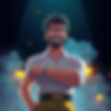 Garp standing confidently with a determined look, illustrating his growth and importance in the story.