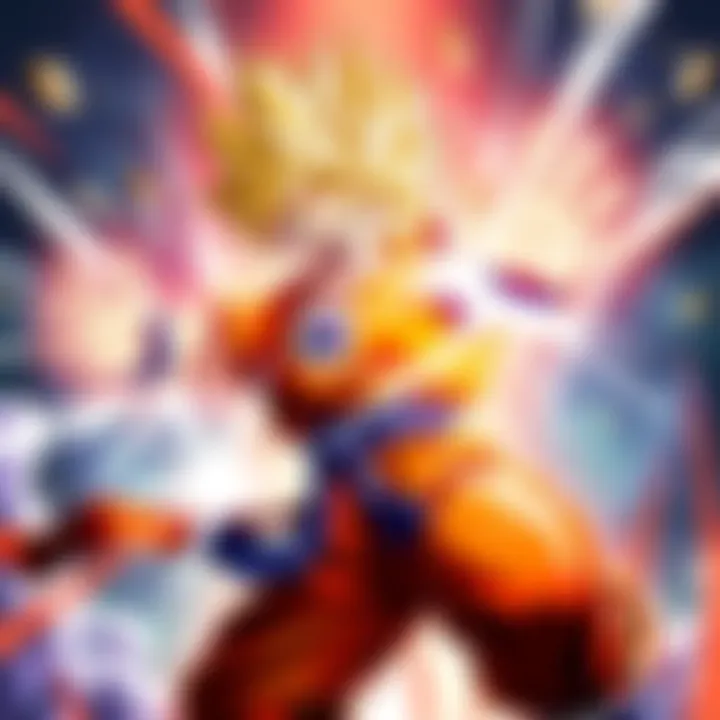 GDC LR SSJ Nameku Introduction A powerful Goku in a dynamic pose, showcasing new attack animations inspired by SSJ4 Gogeta and UI Goku.